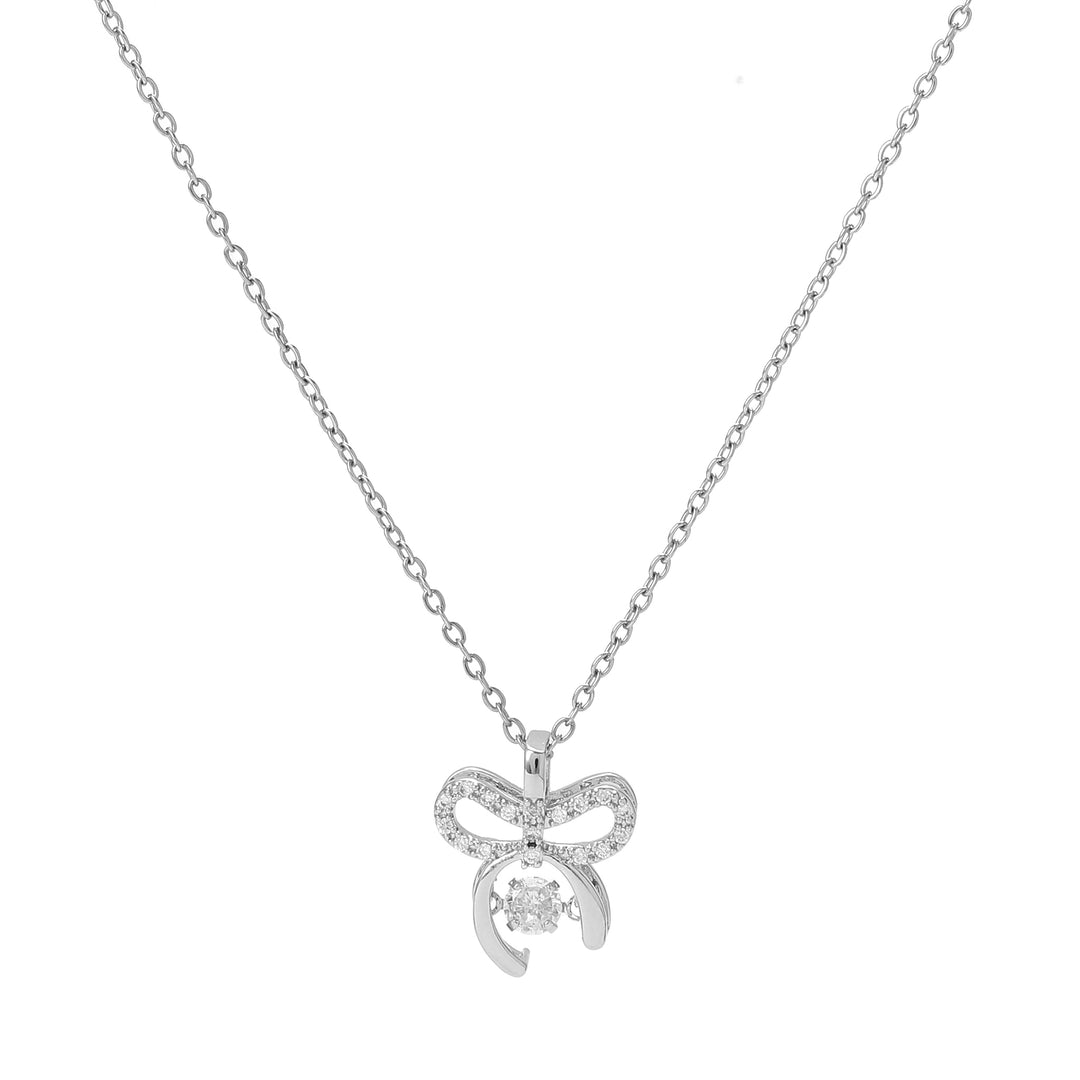 Luna Bow Charm Necklace