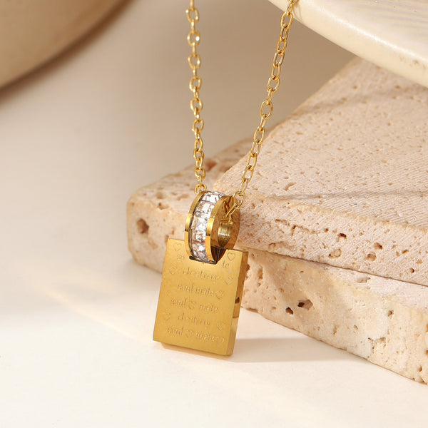 Promise Lock Minimal Necklace
