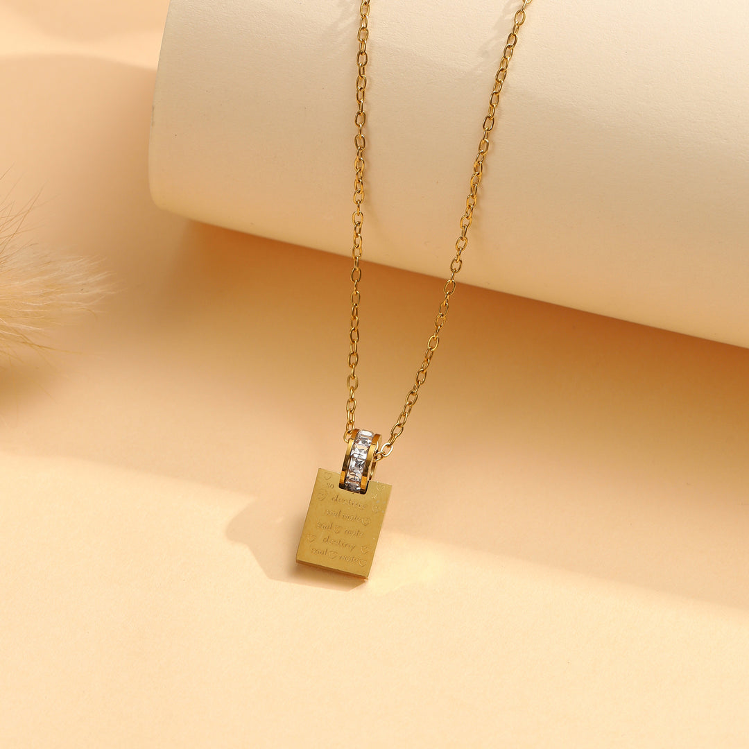 Promise Lock Minimal Necklace