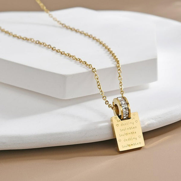 Promise Lock Minimal Necklace