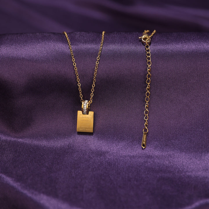 Promise Lock Minimal Necklace