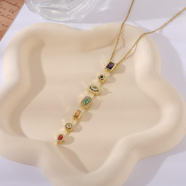 Aurora Relic Gem Necklace