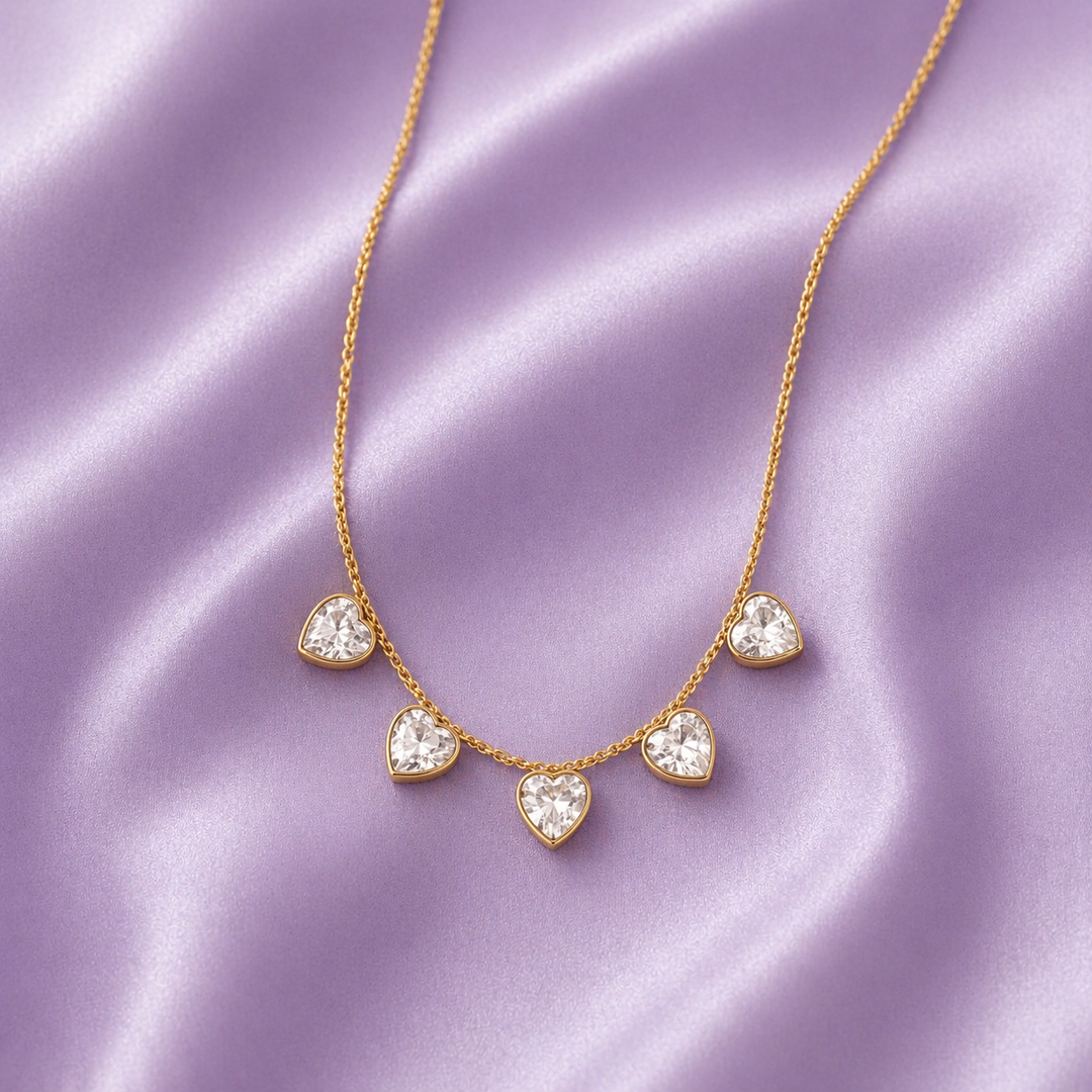 Crystal Heartline Necklace