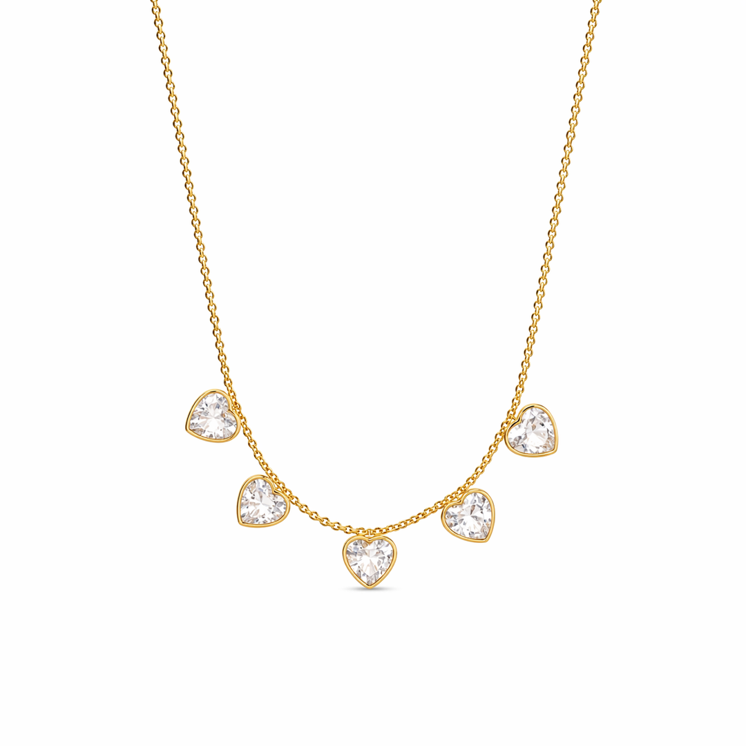 Crystal Heartline Necklace