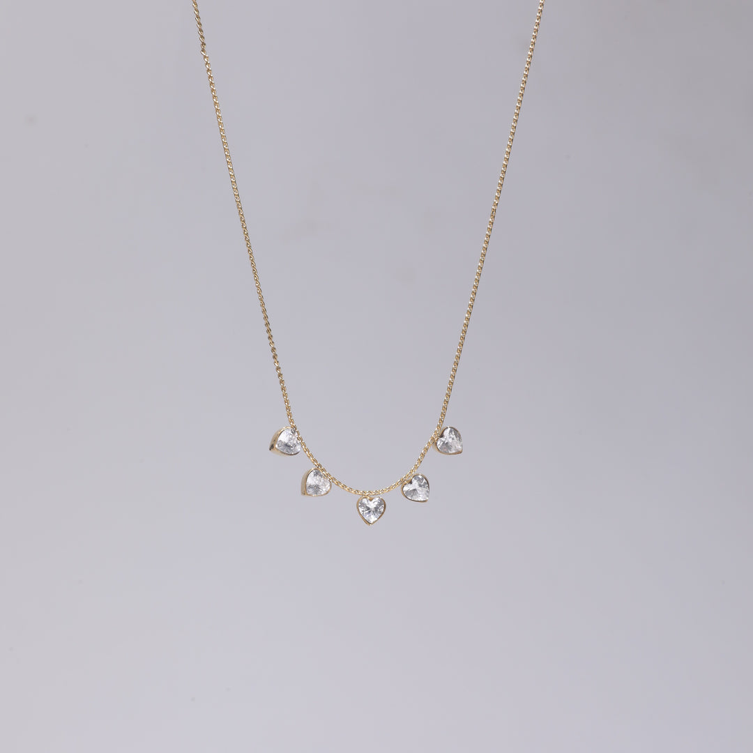 Crystal Heartline Necklace