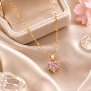 Pink Heart Radiance Necklace
