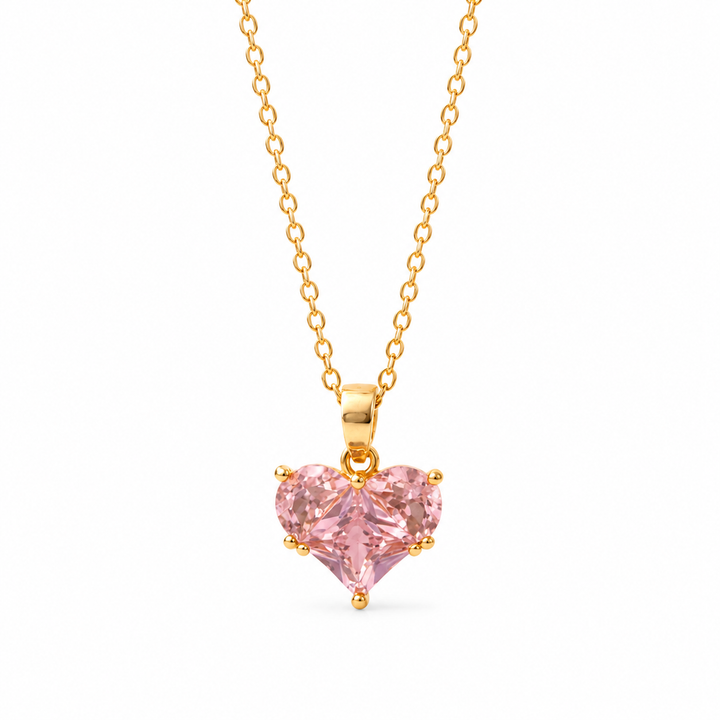 Pink Heart Radiance Necklace