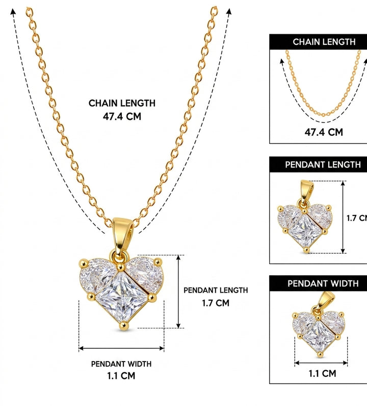 White Heart Radiance Necklace