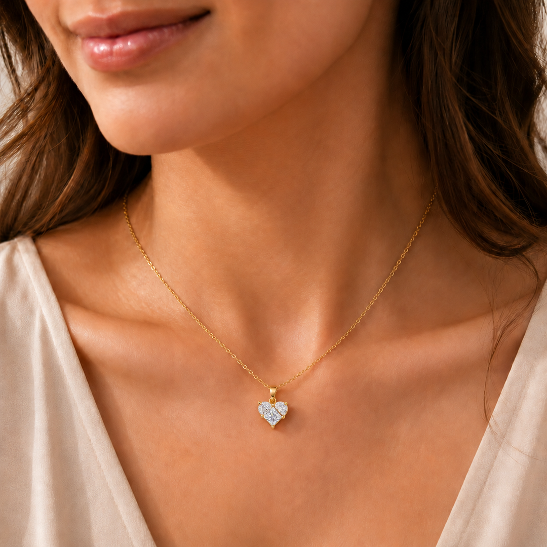 White Heart Radiance Necklace