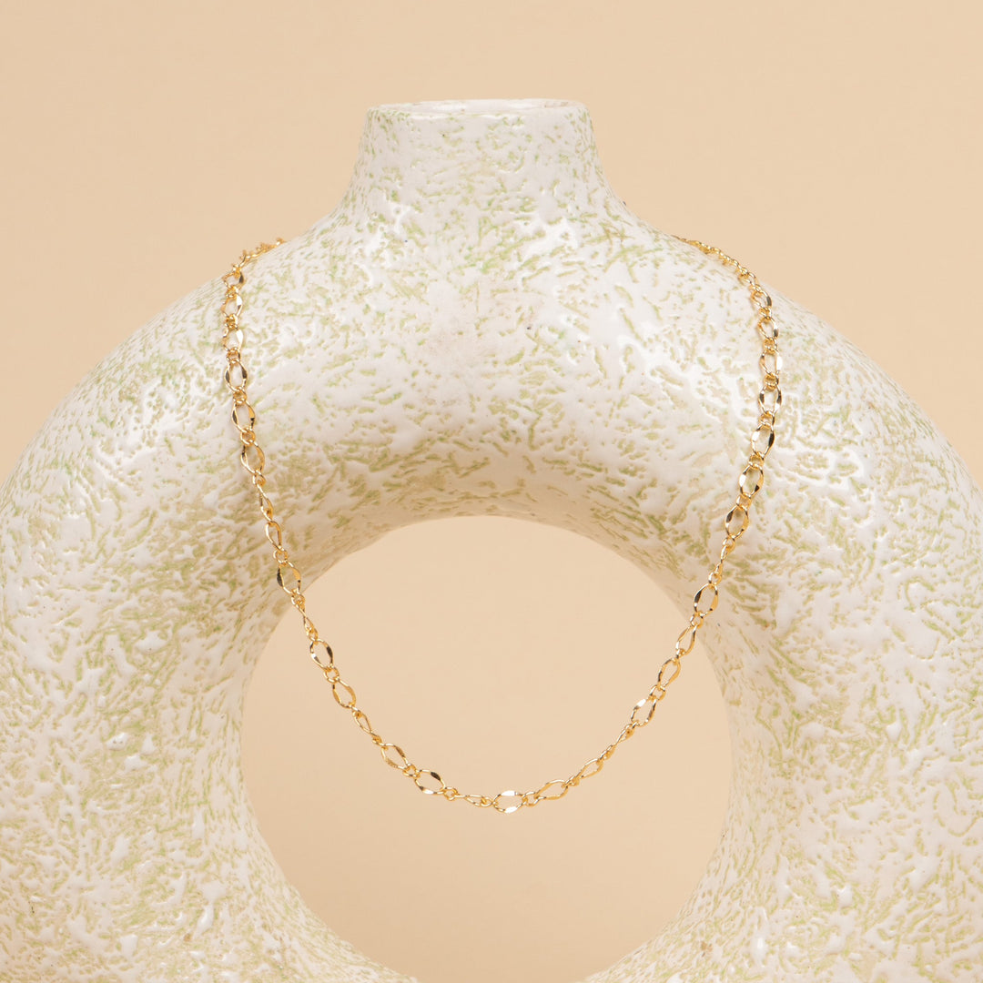 Golden Heart Link Minimal Chain | Salty