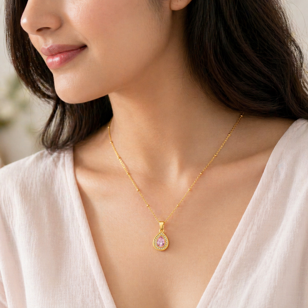 Roselle Drop Necklace