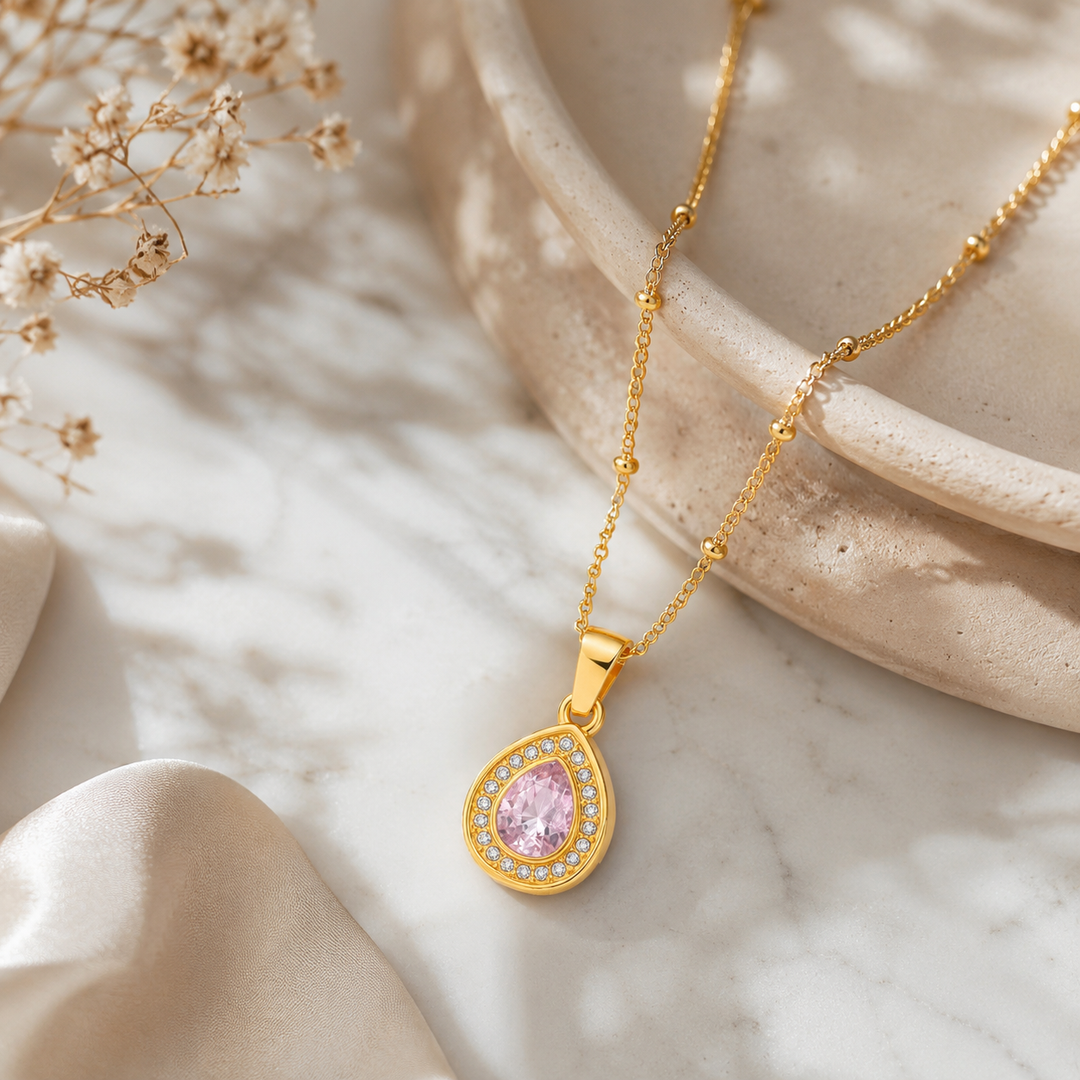 Roselle Drop Necklace
