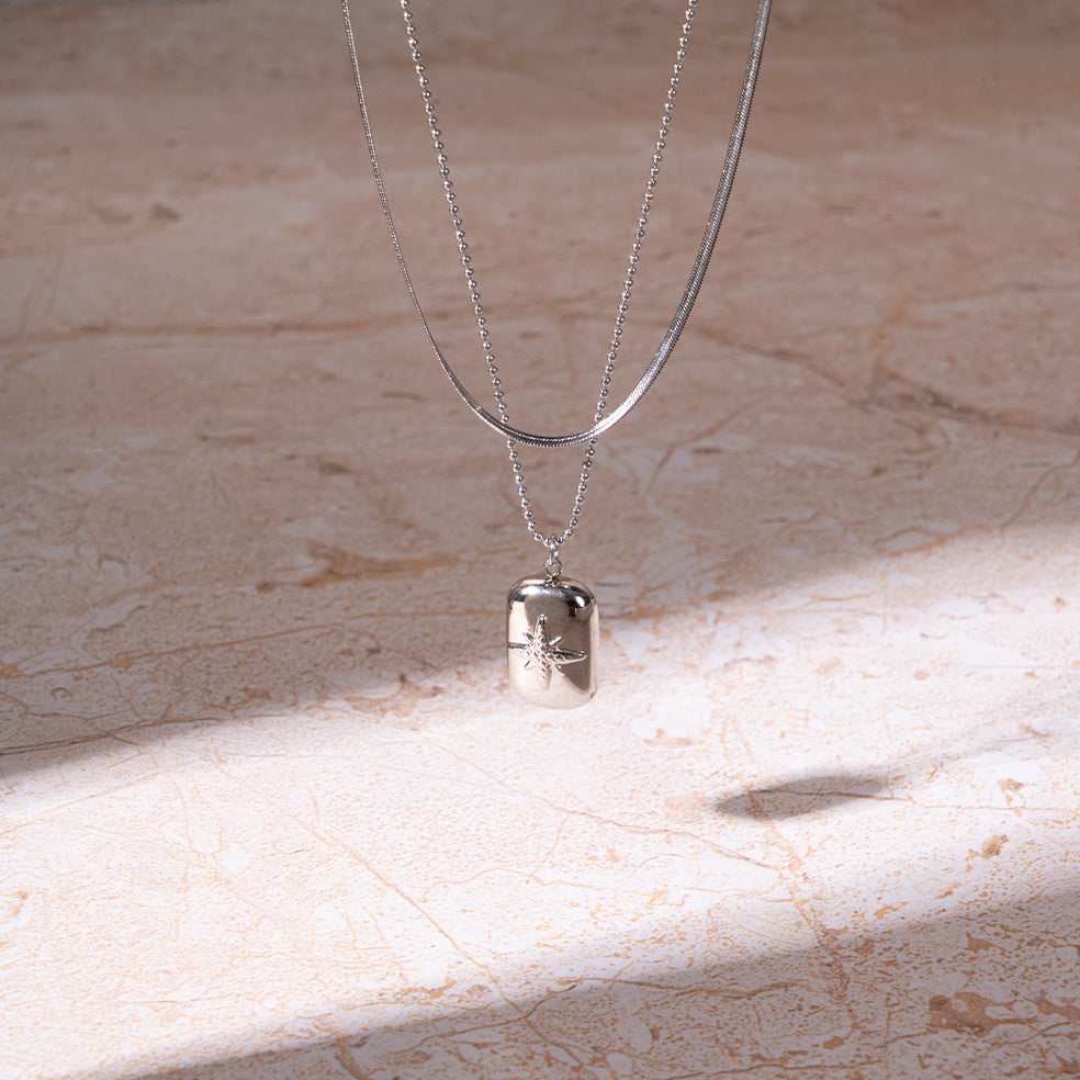 Silver Tag Necklace | Salty