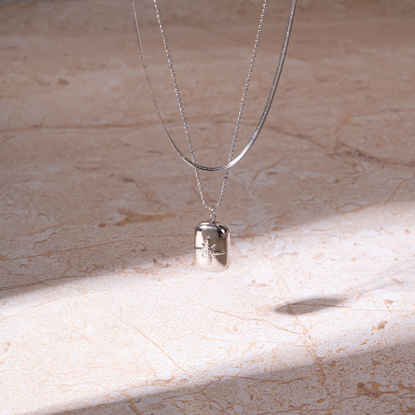 Silver Tag Necklace