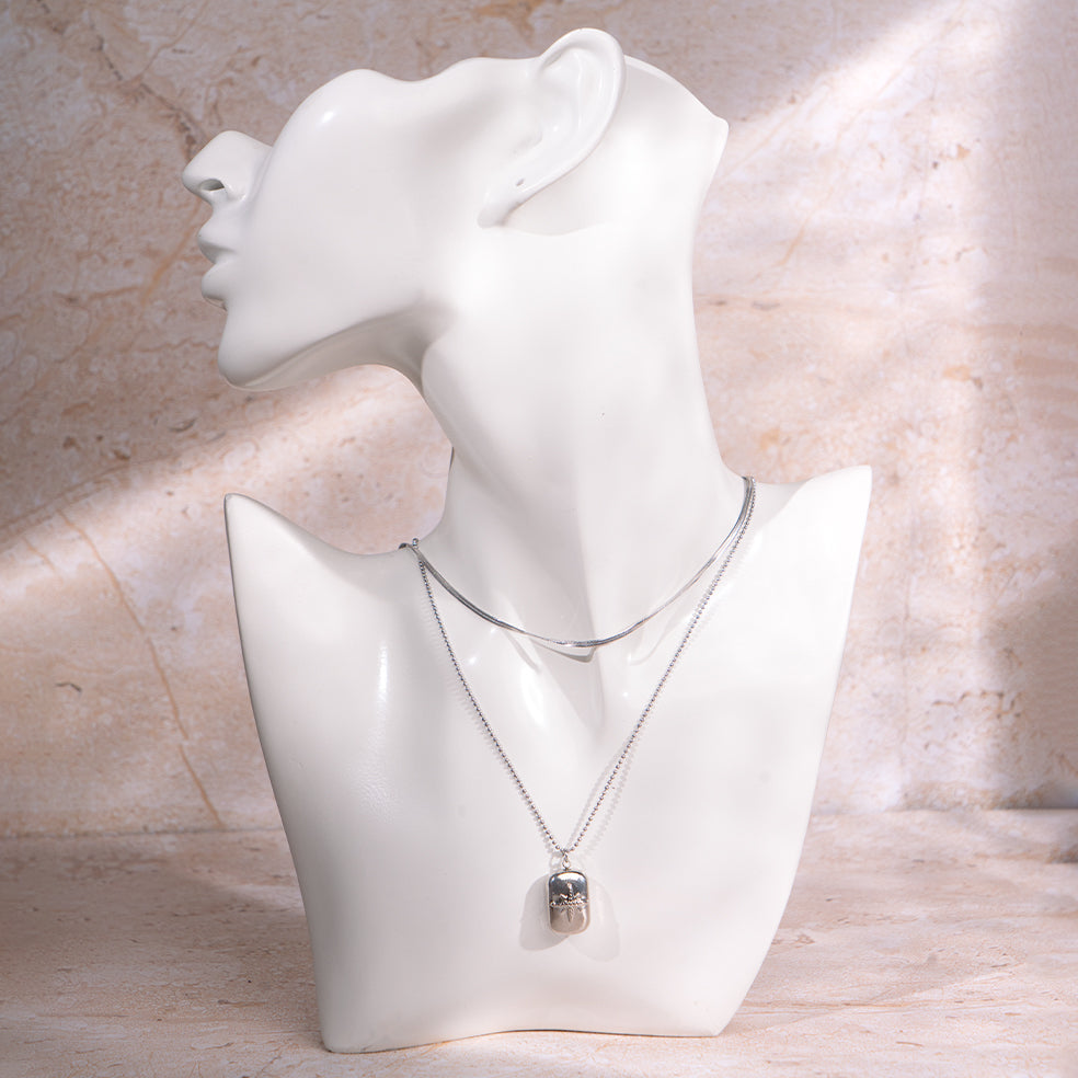 Silver Tag Necklace | Salty