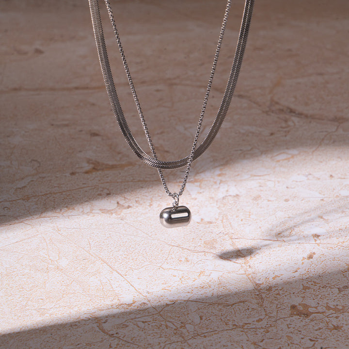 Silver Bar Necklace | Salty