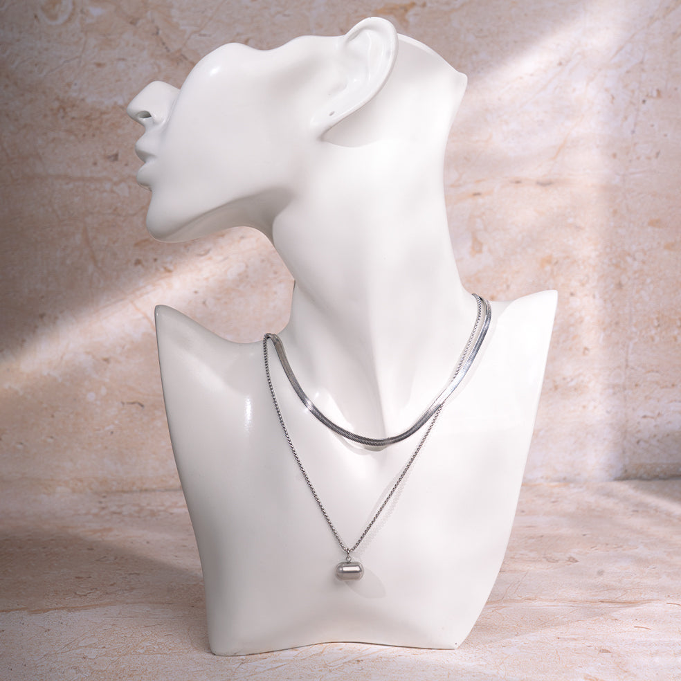 Silver Bar Necklace | Salty