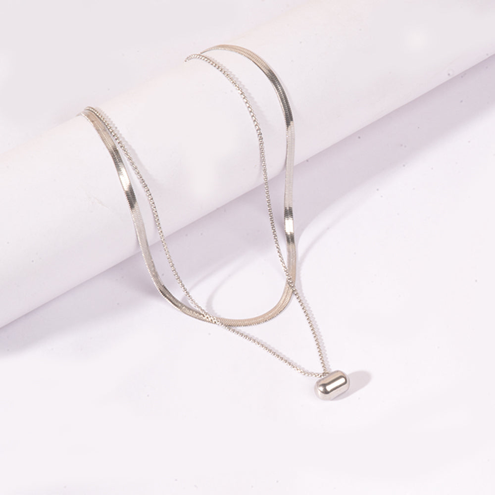 Silver Bar Necklace | Salty