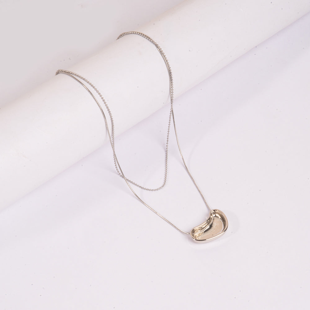 Silver Bean Necklace | Salty
