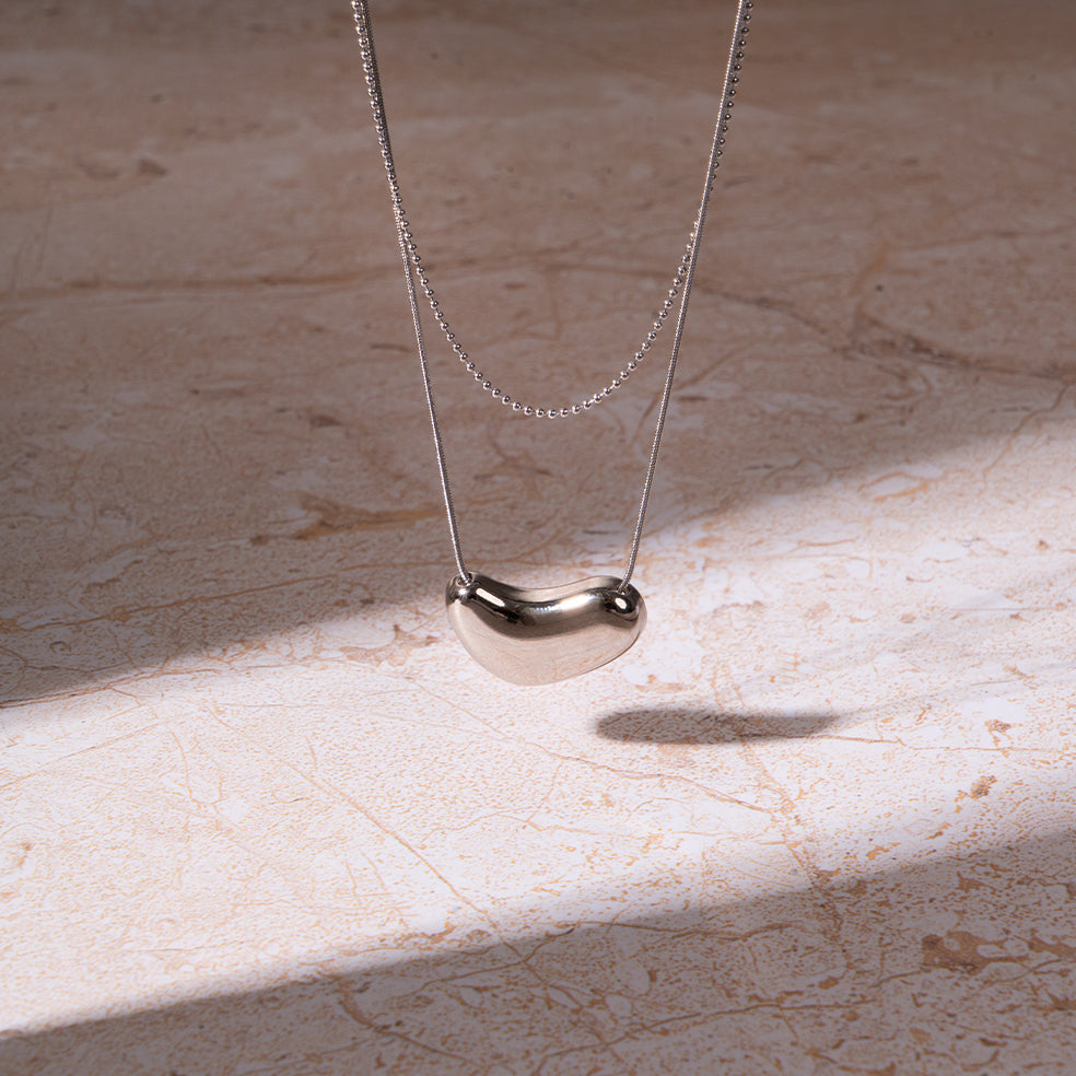 Silver Bean Necklace | Salty