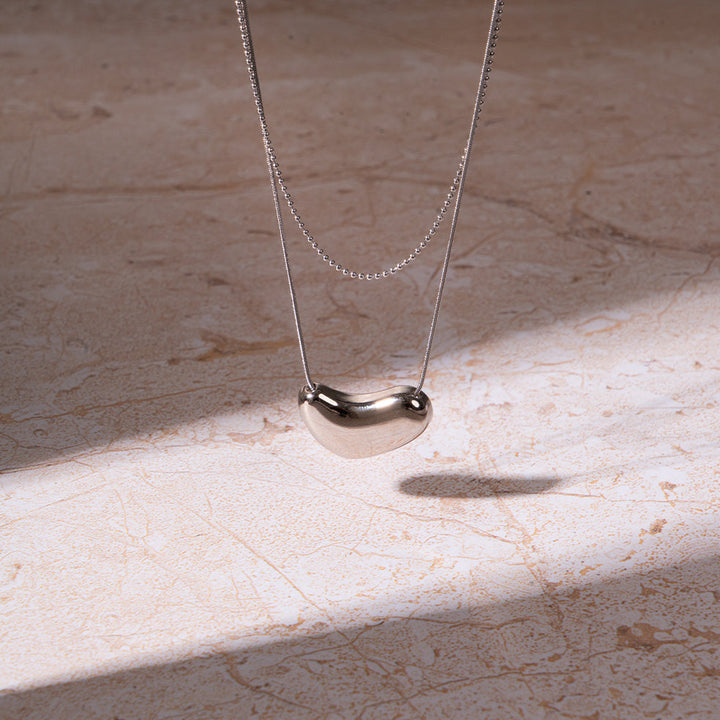 Silver Bean Necklace | Salty