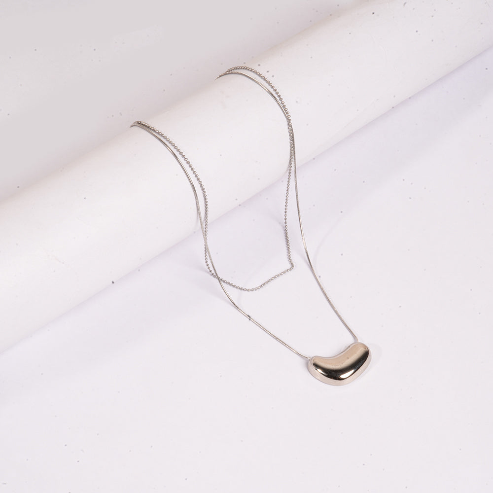 Silver Bean Necklace | Salty