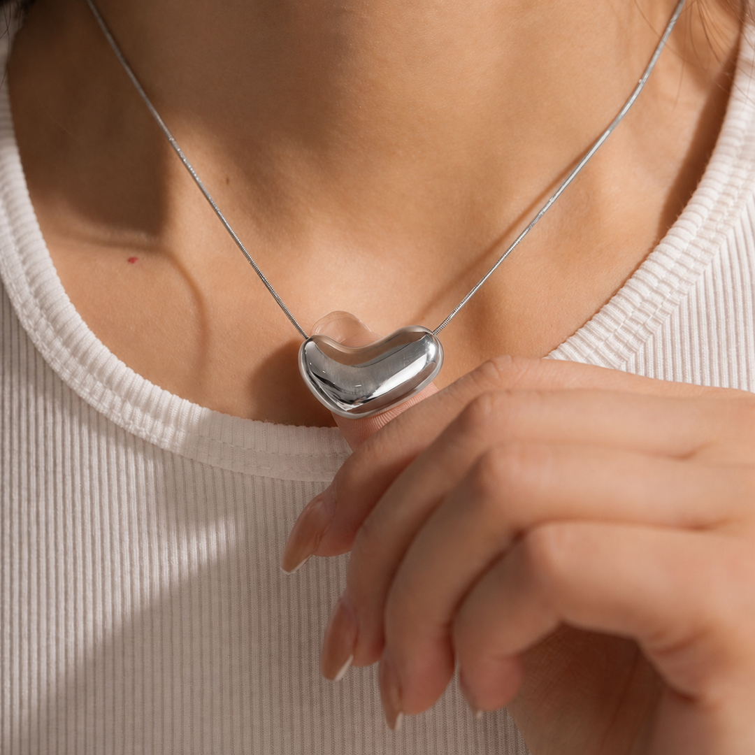 Silver Bean Necklace | Salty