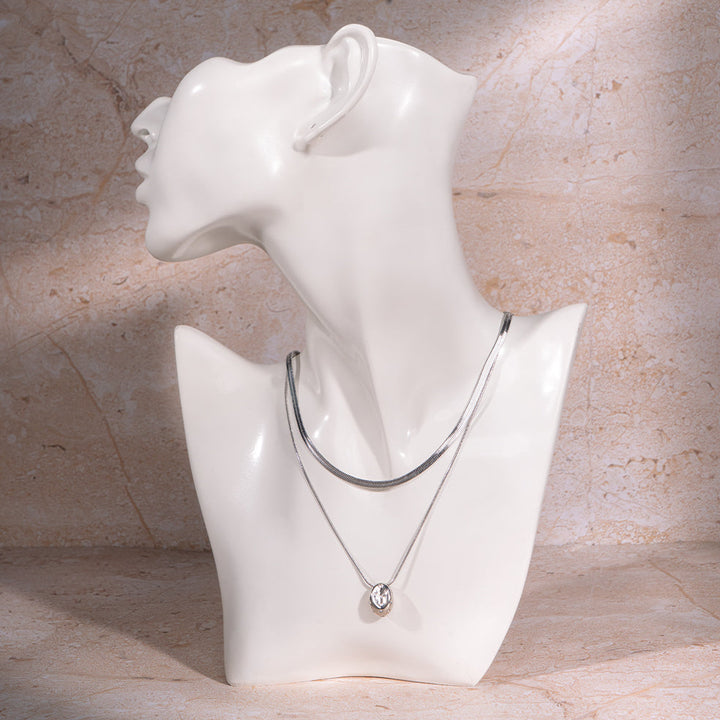 Silver Pearl Glow Necklace | Salty