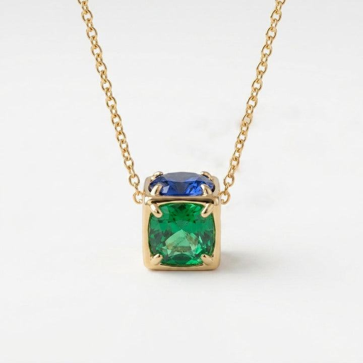 Golden Chain Pink Tag Necklace | Salty