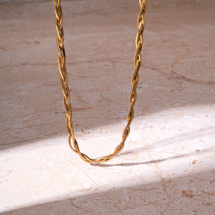 Golden Olive Charm Necklace | Salty