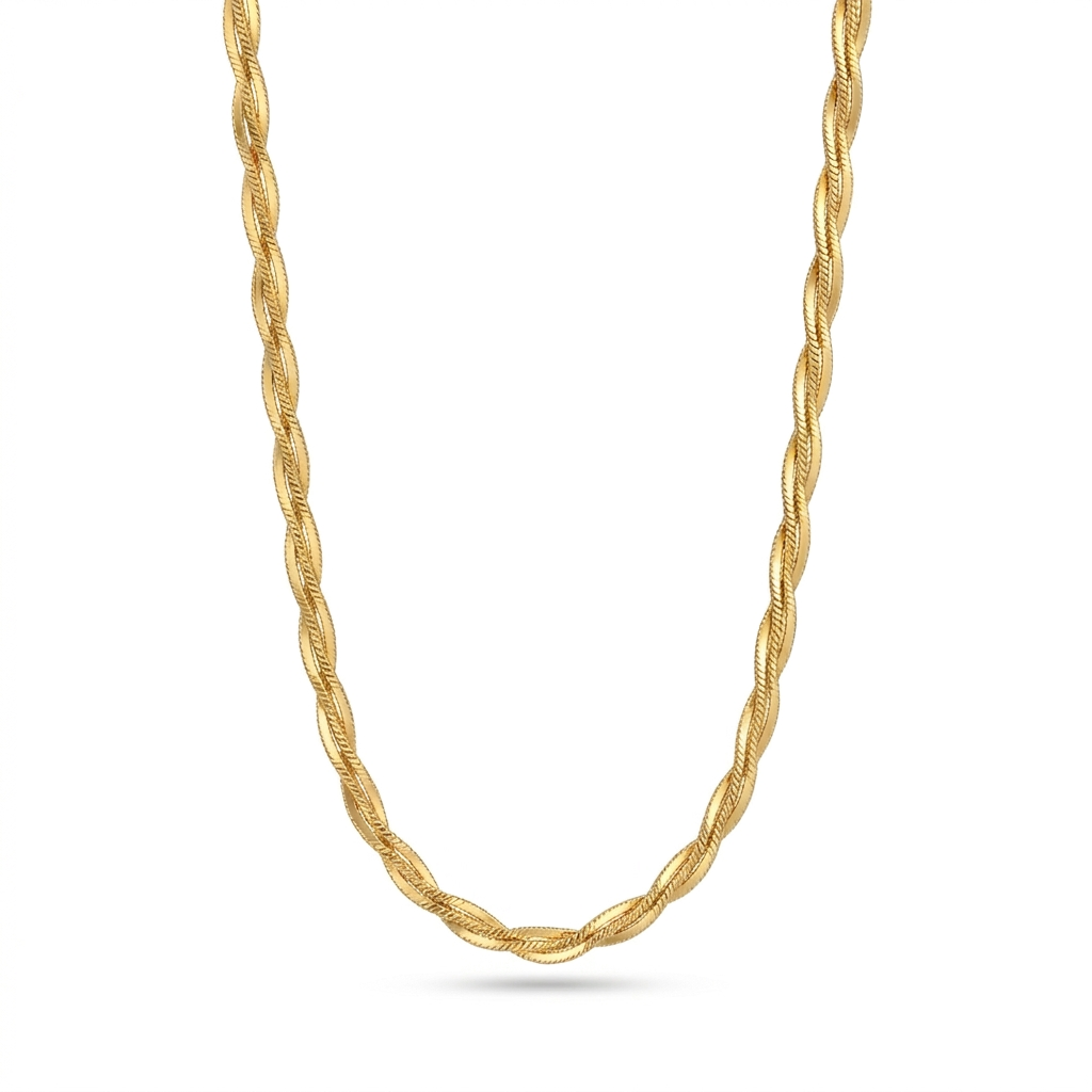 Golden Olive Charm Necklace