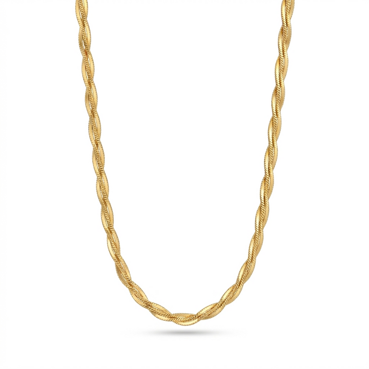 Golden Olive Charm Necklace