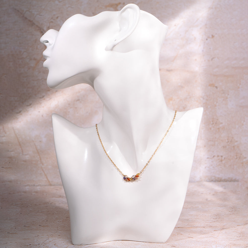 Multicolor Swan Wings Glow Necklace | Salty