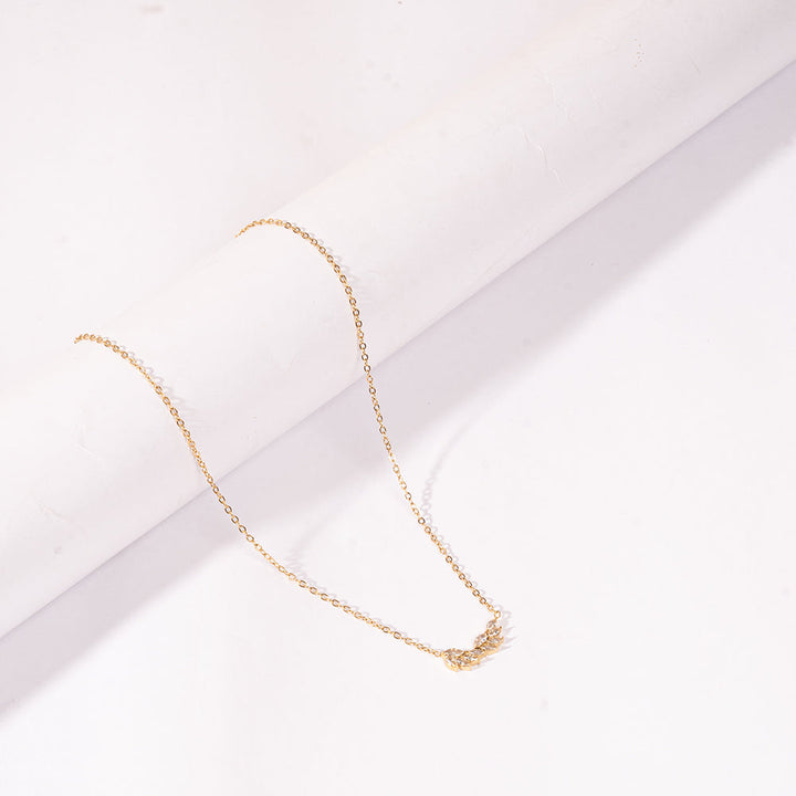 White Swan Wings Glow Necklace | Salty