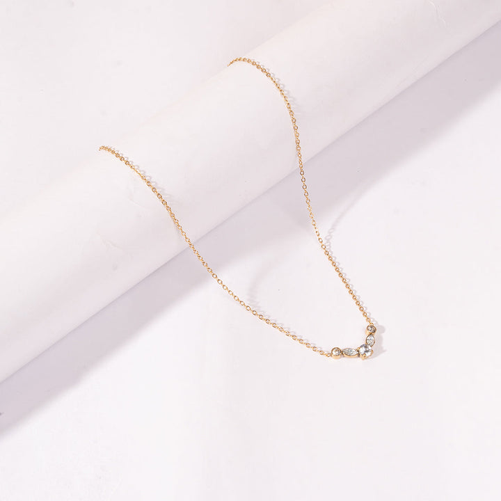 Golden White Loop Necklace | Salty