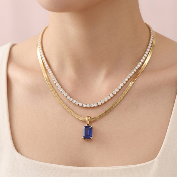Sapphire Layered Necklace