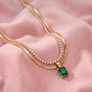 Emerald Layered Necklace