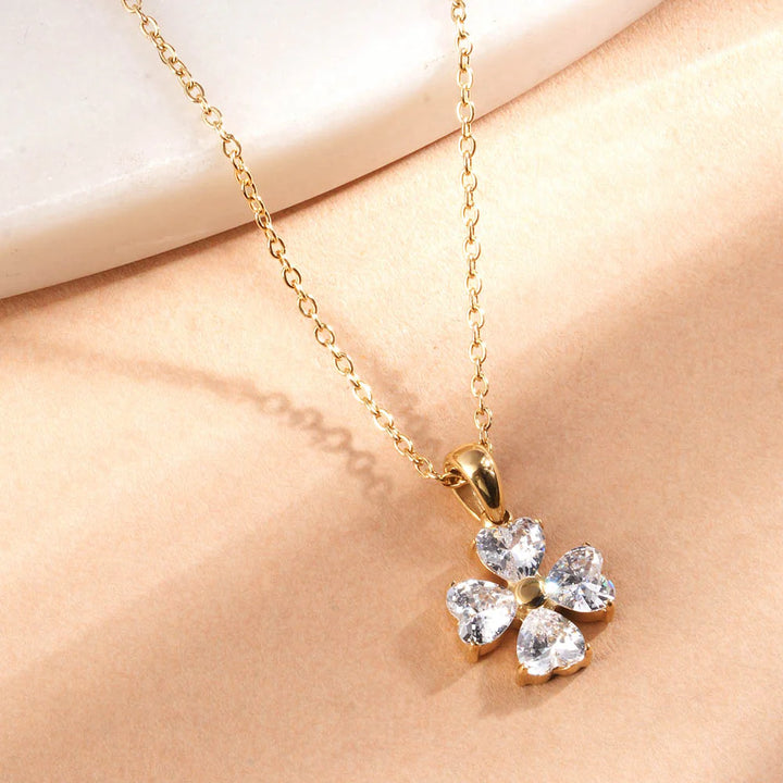 Golden Daisy Pearl Necklace