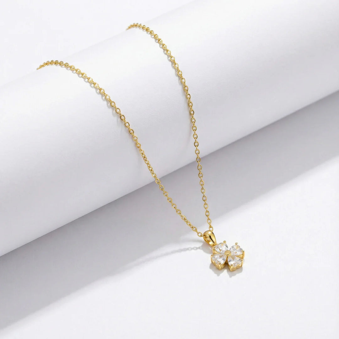 Golden Daisy Pearl Necklace