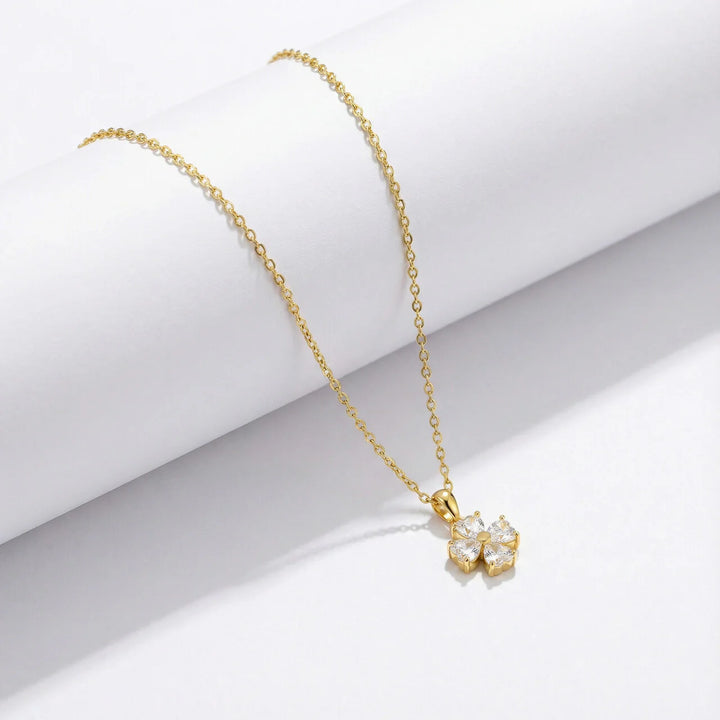 Golden Daisy Pearl Necklace