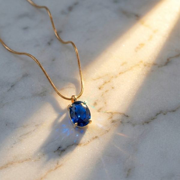 Navy Glow Necklace