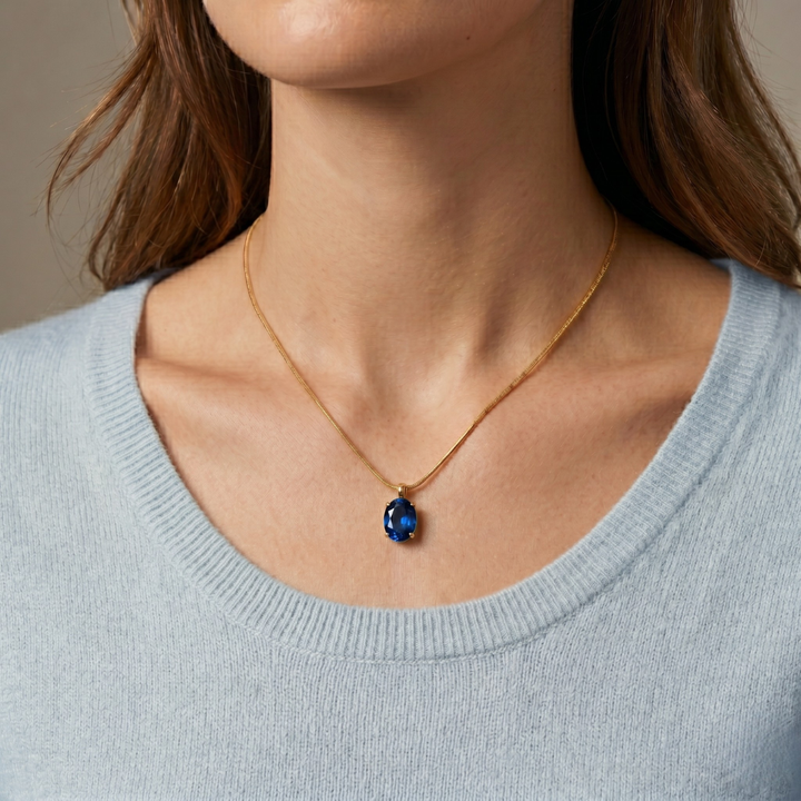 Navy Glow Necklace