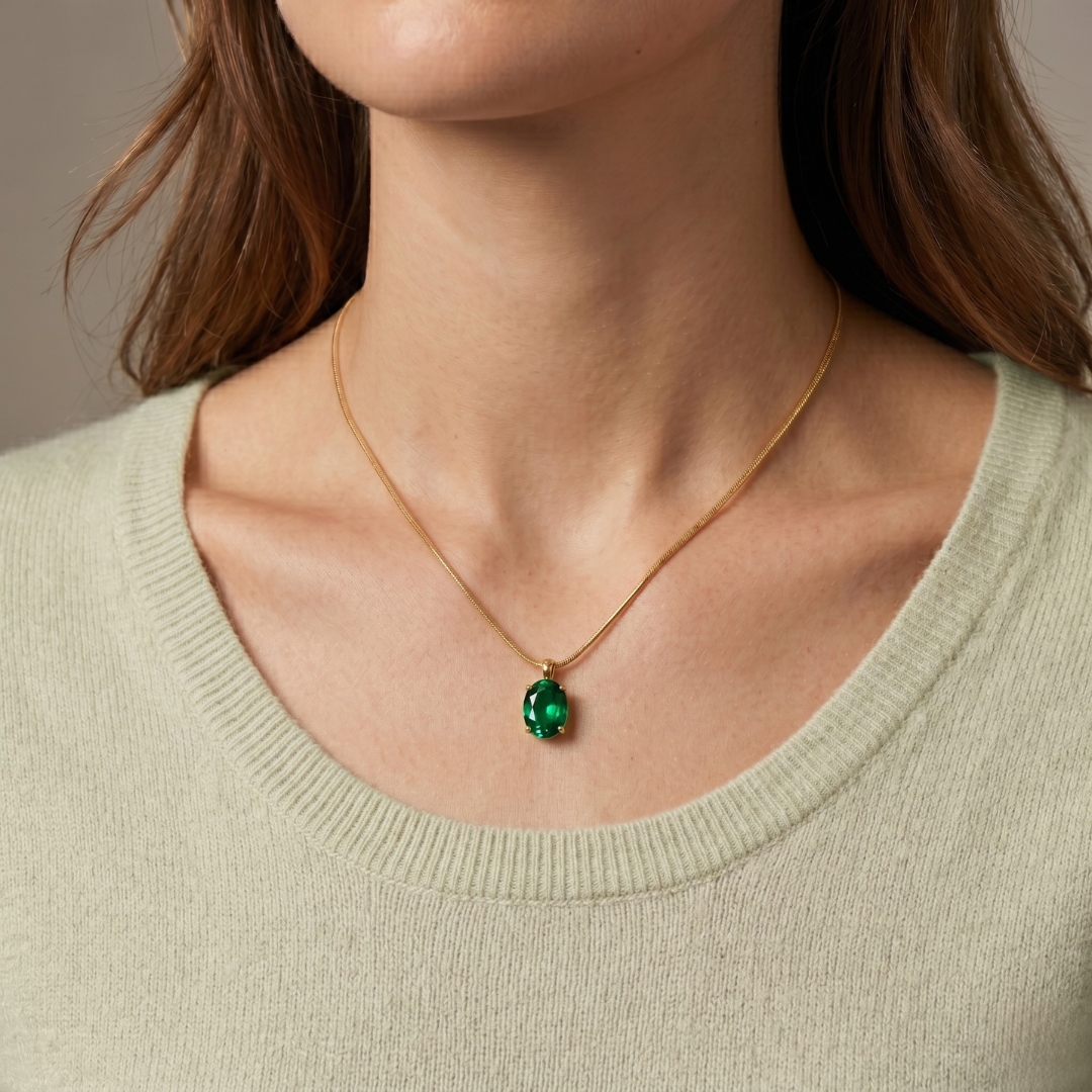 Emerald Glow Necklace