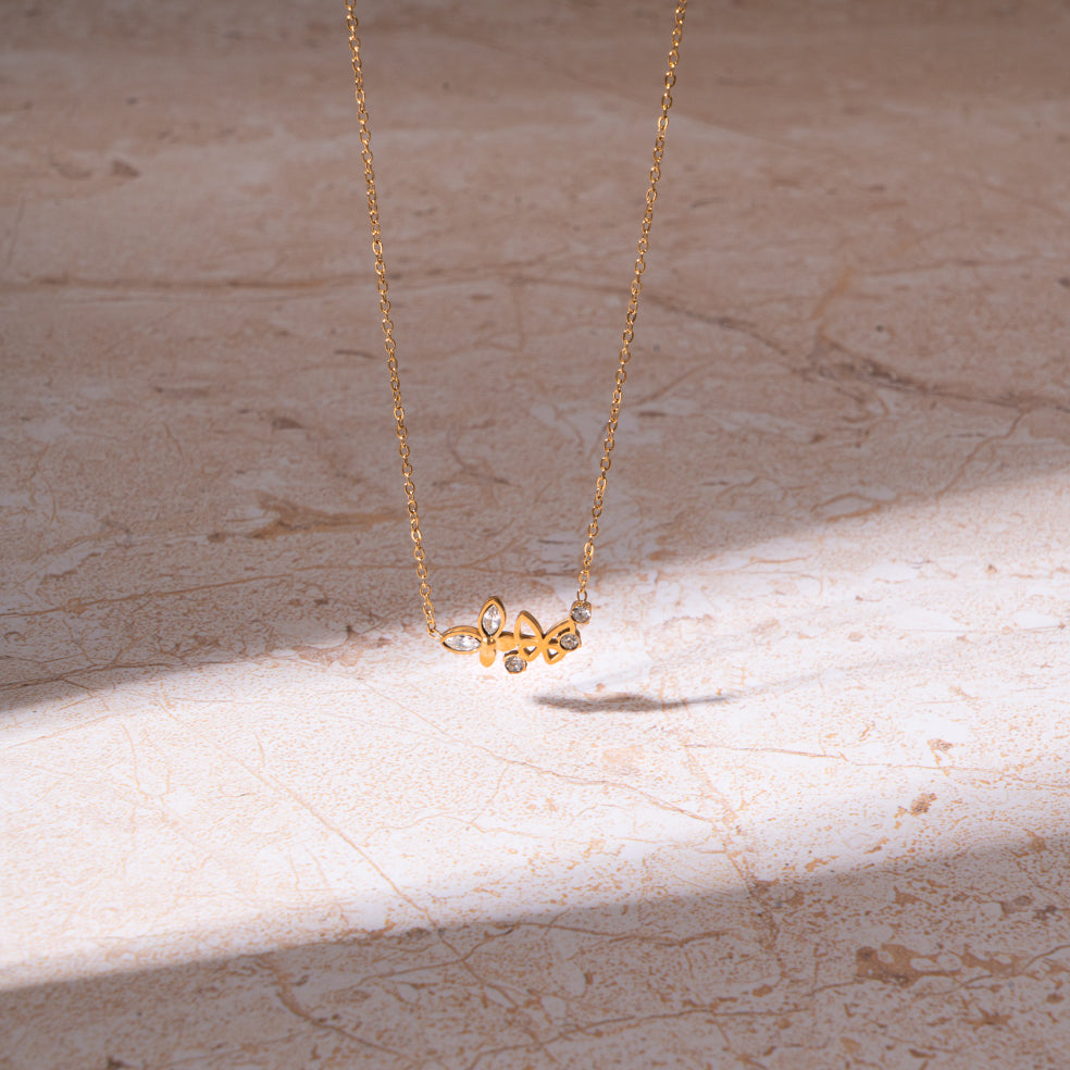 Golden Petal Grace Necklace | Salty