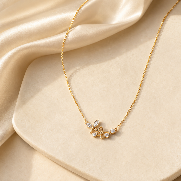 Golden Petal Grace Necklace