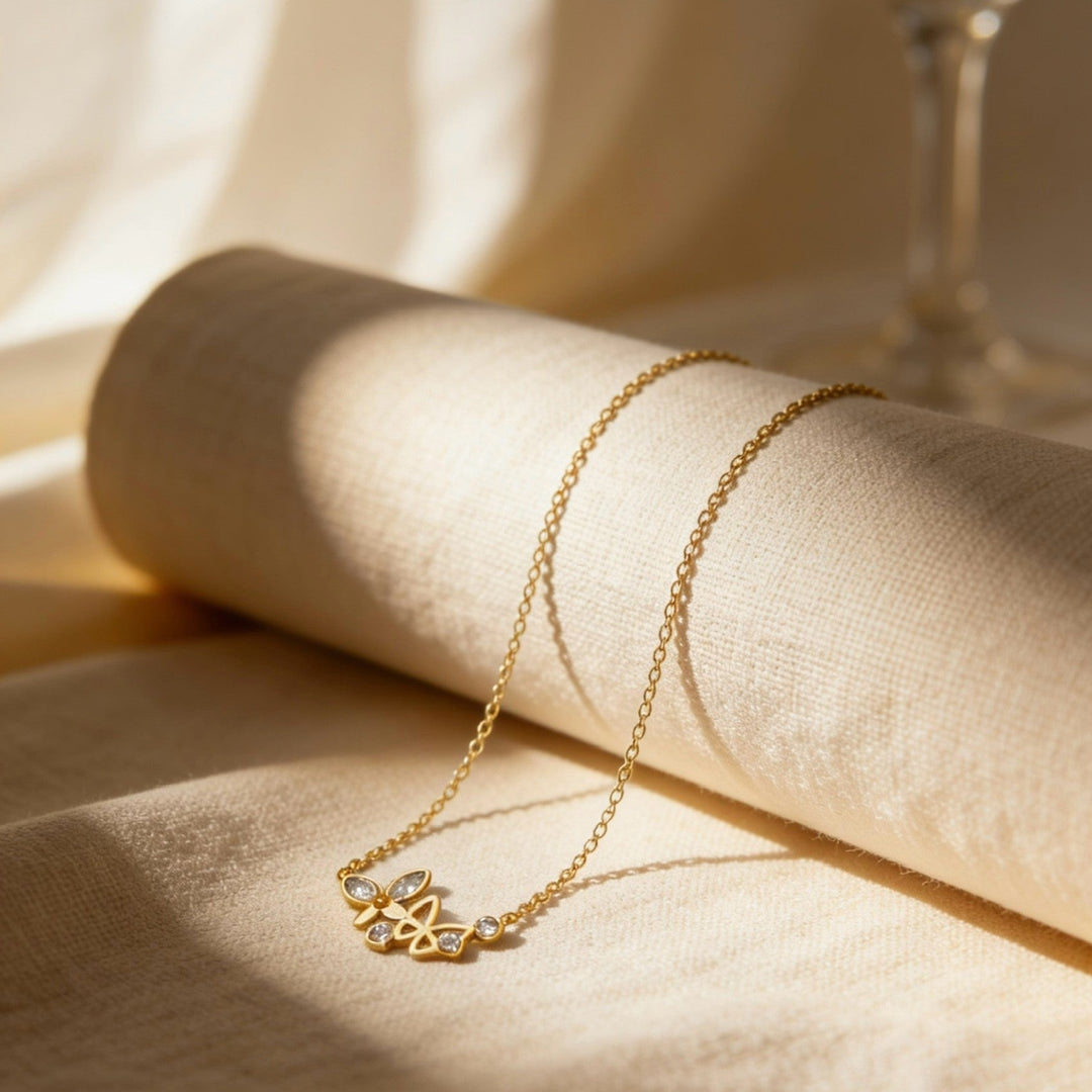 Golden Petal Grace Necklace | Salty