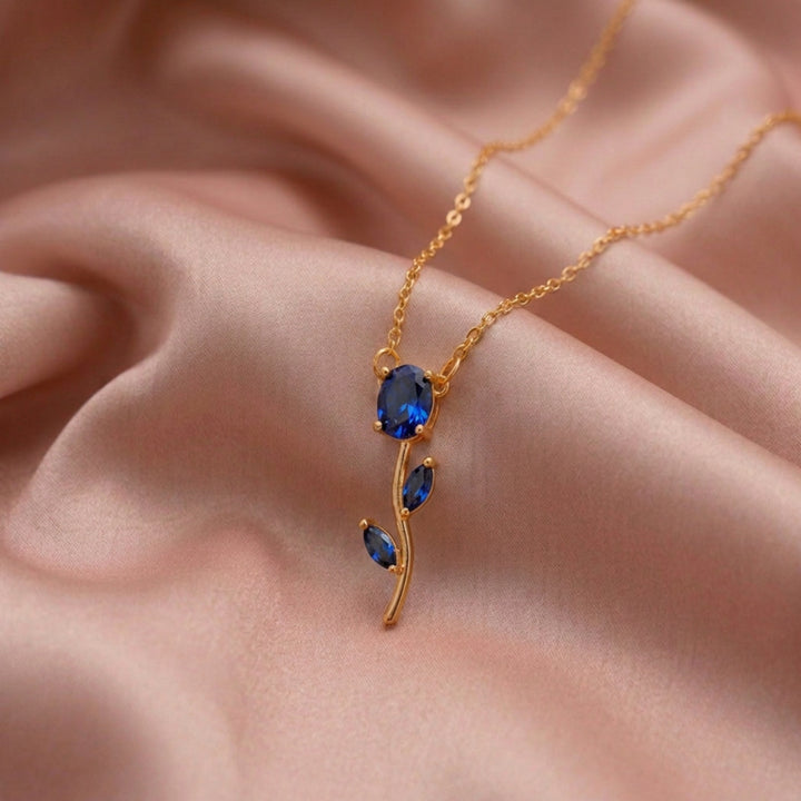 Tulip Velisse Necklace - Blue