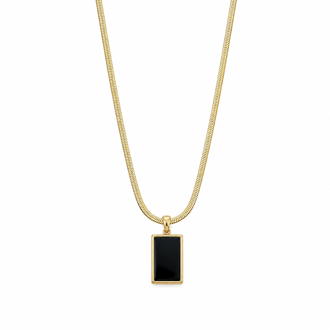 Blackout Frame Chain Necklace