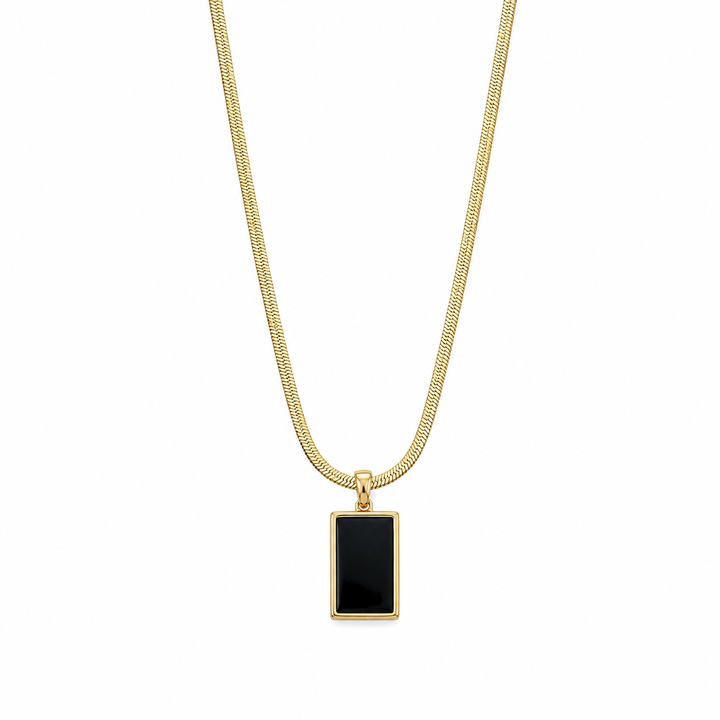 Blackout Frame Chain Necklace