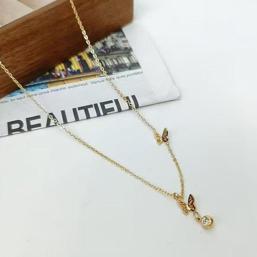 Butterfly Fizz Drop Necklace